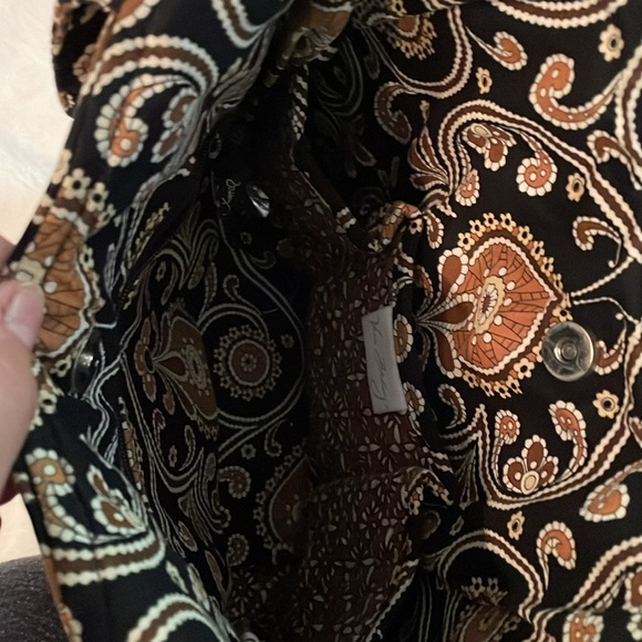 Vera Bradley Cafe Latte handbag, eyeglass sleeve and key ID coin purse - Picture 3 of 4